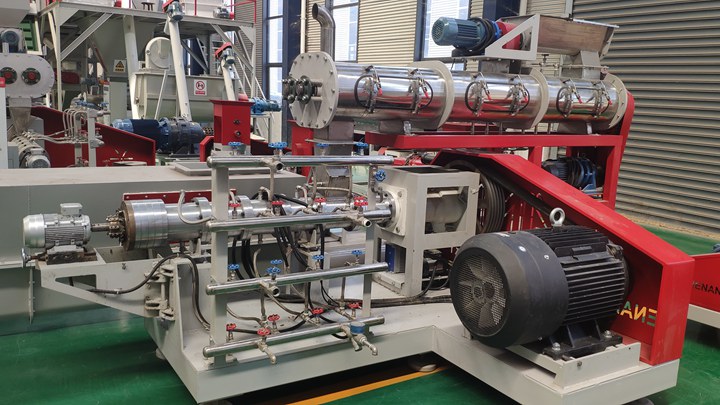 locally made Trout feed pelletizer machine in Zambia